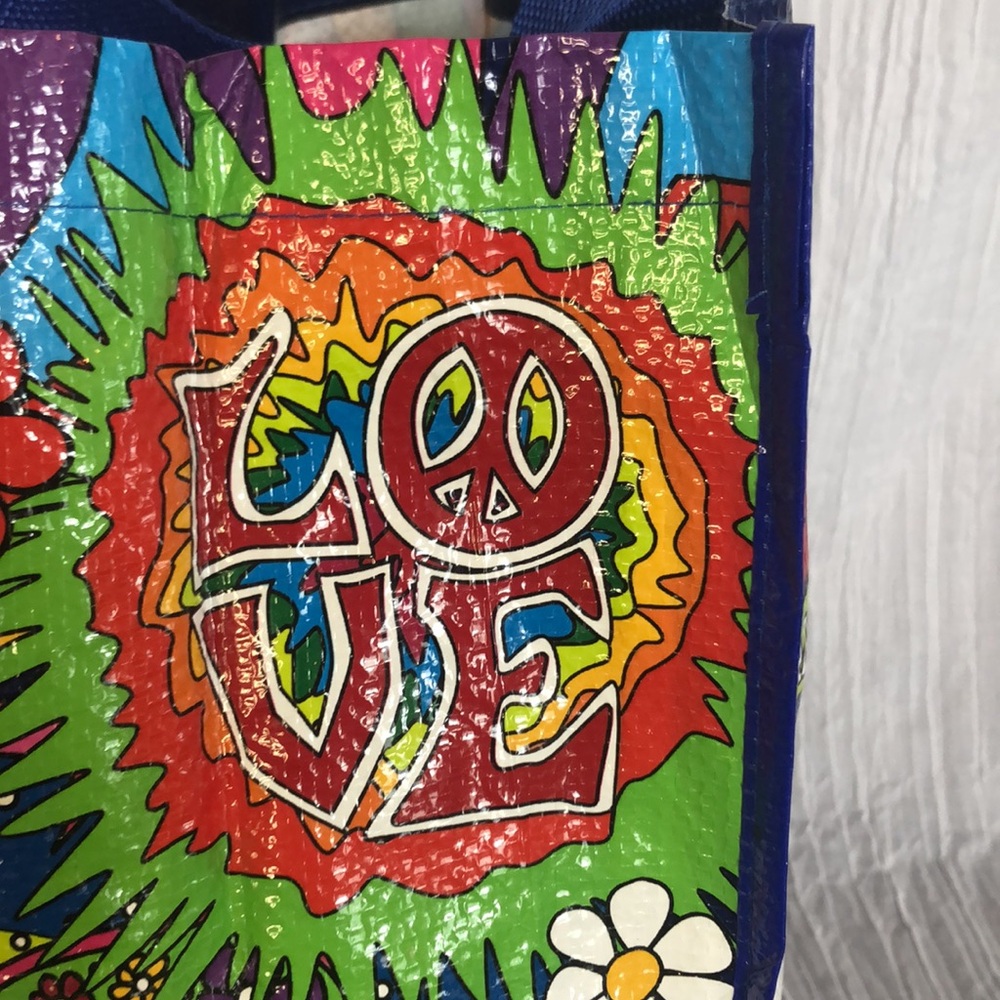 ROCK & ROLL HALL OF FAME recyclable shopping bag book bag tote 1970s retro look - Picture 5 of 12
